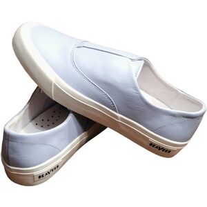 SeaVees Sunset Strip Leather Sneaker, Baby Blue/White, Size 9.5M, LIKE NEW!!